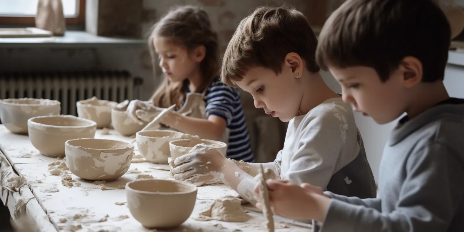 Materiały na warsztatach z ceramiki