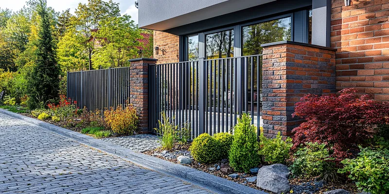 Polnische Metallzäune