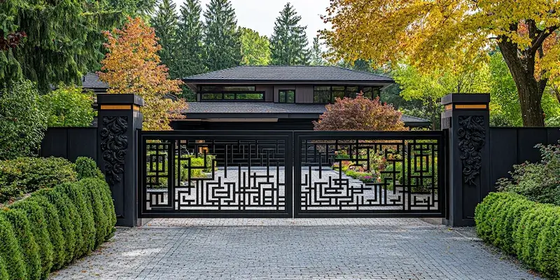 nowoczesne metalowe ogrodzenia z Polski