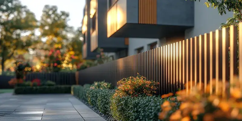 Modern Zaun aus Polen